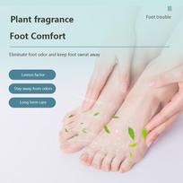 12 Pcs/Bag Shoes Odor Remover Deodorant Patch Lemon Scent Foot Soothing Sweat-Absorbing Insoles Stickers Antibacterial Foot Care 12 stickers/bag