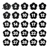 Stationery Loss Prevention 30PCS Numbered Pencil Toppers, Reusable Prevent Confusion Labels, Back to School Essentials Plastic Tracking Marker Clips, juoda