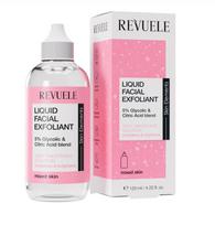 Płynny peeling do twarzy 5% mieszanka kwasu glikolowego i cytrynowego revuele 125 ml