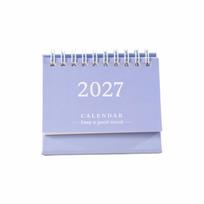Mini 2027 Desk Calendar Standing Monthly Planner Gifts Standing Calendar  Desk Planning Purple