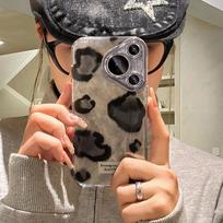 Shockproof Silicone Phone Case Pura 70 Pro P60 P50 Full Cover Black Leopard Print Trendy Style Huawei Pura 70