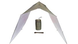 Bushmen  thermo-tarp 4×4.3 olive —izolowana płachta biwakowa upf 50+ (26 pętli, 3 500 mm)