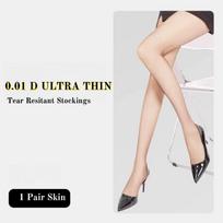0.01 D Women Green Sheer Tights Summer Ultra Thin Seamless Stockings Transparent Sexy Streetwear Tear Resistant Tights Y2K M