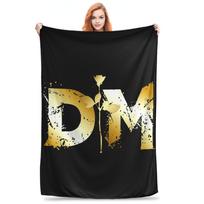 Electronic Rock Band Depeche Cool Mode Blanket Portable Flannel Sofa Throw Blanket for Bedding Office Throws Bedspread Quilt Size: 75*100cm, Weight: 230 GSM