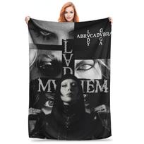 Lady Gaga Mayhem New Album Music Blanket Multi-function Flannel Sofa Throw Blanket for Couch Bedding Office Throws Bedspread Size: 75*100cm, Weight: 230 GSM