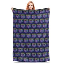 Funny Bingo Game Blankets Portable Fleece Sofa Throw Blanket for Couch Bedding Office Throws Bedspread Quilt Size: 75*100cm, Weight: 230 GSM