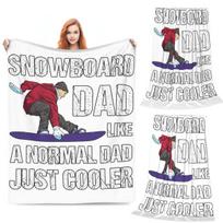 Snowboard Like A Normal Just A Cooler Blankets Soft Warm Flannel Throw Blanket Bedspread for Bed Living room Picnic Travel Sofa Size: 75*100cm, Weight: 230 GSM