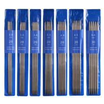 35 vnt./rinkinys 20 cm nerūdijančio plieno mezgimo virbalų rinkinys 2-5 mm dvipusiai tiesūs mezgimo virbalai megztiniams megzti 35pcs/set