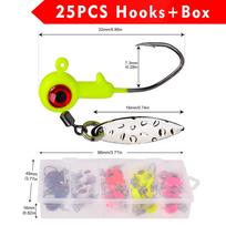 Soft Insect Hook Anti Hanging Bottom Road Sub Hook 1.4g 1.6g 3g Fish Hook 25 Pieces/box 1.4g (25 pieces/box)