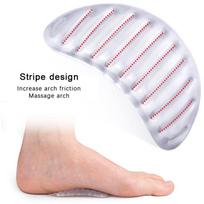 1Pair skaidraus silikono gelio lanko atramos batų įdėklas plokščių pėdų koregavimo pagalvėlė