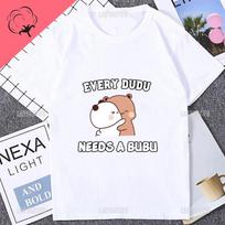 Cute Bubu Dudu Printed Essential Couple Clothes Casual Fashion Cotton Man Tshirt Streetwear Soft Harajuku Style Women T Shirt S