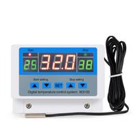 Skaitmeninis temperatūros reguliatorius 220V Maks. 5000W Skaitmeninis termostatas 30A -19 iki 99℃ Temperatūros reguliatoriaus jungiklis LCD XH-W3103