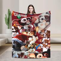 Christmas Horror Movie Warm Blankets G-Gremlins Gizmo Airplane Travel Plush Throw Blanket Flannel Bedspread Sofa Bed Cover 30x40in