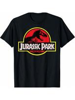 Jurassic Parks Distressed Vintage Logo T-Shirt S juoda
