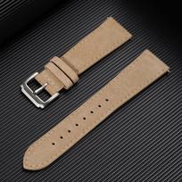 Wristband 18mm 19mm 20mm 22mm Quick Release Soft Suede Strap Brown Business Watch Bands Calfskin Bracelet Women&Men Accessories 19mm chaki