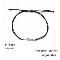 Mano forma Palestinos žemė vėliava apyrankės raudona juoda pintas siūlas virvė nerūdijančio plieno pakabukai šalies geografija žemėlapis apyrankė papuošalai Adjustable black
