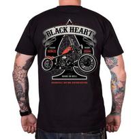 Marškinėliai BLACK HEART Orange Chopper - Juoda
