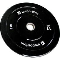 Guminis svorio diskas inSPORTline Bumper Plate Lite 5 kg 50 mm