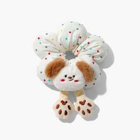 Cute Cotton Filled Scrunchies Cartoon Bun Rubber Bands Sweet Animal Butt Hair Rope  Women Dog