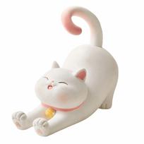 Anti-slip Cat Phone Stand Multi-functional Cat Desk Lazy Bracket  Mobile Phone Accessories rožinė