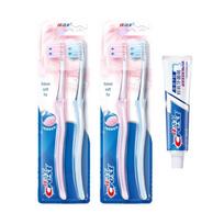 Crest Velvet Gum Care Toothbrush Set with Anti-Plaque Toothpaste