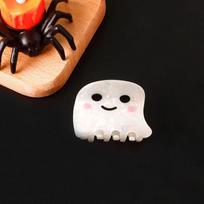 Grab Clip Halloween Hair Clip Colourful Shark Clip Unique Ghost Hair Claw  Holiday style 5