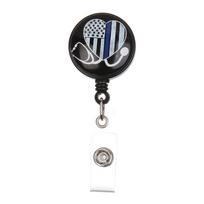 Holder Card Holder Clip Name Tag Holder Key Chain Nurse Doctor Retractable Badge ID Badge Holder B