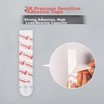 3M Double-Sided Tape Refills, Invisible High-Adhesive Nail-Free Stickers, Household Storage Rack Hooks Strong Adhesive, Medium Size 18 Pieces