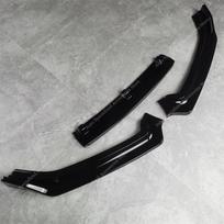 For Skoda Fabia MK3 Front Bumper Lip Spoiler Splitter Fabia 3 NJ TSI TDI MPI 2014-2021 BodyKits Accessories Diffuser Exterior Gloss Black