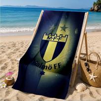 Malmo Ff Crest Design Beach Towel, Quick-drying, Easy to Care for, Suitable for Both Fitness and Beach Vacations,Sports Essential 70cmx140cm(27x55inch)