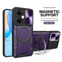 Armor Funda For OnePlus Nord CE 3 Lite Case Armor Slide Camera Protection Phone Case For OnePlus Nord CE 3Lite CE3 Lite 5G Cover For Nord CE 3 Lite violetinė