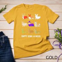 Funny Corgi Dog Halloween Happy Howl-o-ween Unisex T-shirt 3 3XL