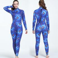 3mm Full Body Camo Wetsuit Diving Surfing Swimming Water Sports Warmth Protection Women Adult S-XXL Small