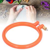 Plastic Cross Stitch Hoop Adjustable Design Plastic Hoop Durable Embroidery Hoop  For DIY Art 4in