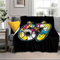 Summer Ice Cream Number 67 Portable Blanket/Soft Blanket Bedding Blanket Suitable for Travel Camping Living Rooms Offices Sofas Fan Gifts 75x90cm