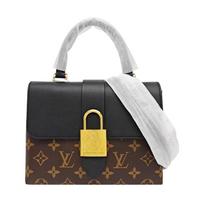 [Pre-Owned] Locky BB Classic Monogram Coated Canvas Leather Trim Shoulder Crossbody Handbag Small - Excellent #1B7RA99 ONE SIZE