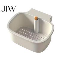 Suspended Sink Drainer Hanging Strainer Basket, One-Press Food Waste Catcher, Anti Clogging Automatic Dumping Filter, Practical Storage Basket for And