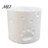 Cat Paw Print Flower Pot 3D Printed Pot, Cute Small Plant for Dust-proof Planter Desk, Animal Theme Home Office, Gift Lovers Embossed balta