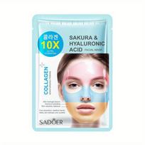 Rainbow Collagen Face Masks Hydration Anti Aging Gentle Formula for All Skin Types Brightening Effect 1PC