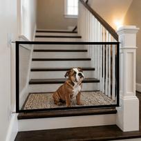 Foldable Pet Safety Gate Mesh Nylon Pet Separation Fence Indoor Dog Guard Net  Pet Space Separation 110*72CM