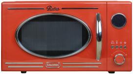 Mikrobangų krosnelė grilis mikrobangų krosnelė retro 1150w 20l raudona mikrobangų krosnelė