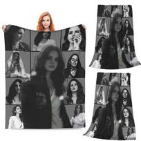 Lana Del Rey Blankets Soft Warm Flannel Throw Blanket Bedspread for Bed Living room Picnic Travel Home Sofa Size: 75*100cm, Weight: 230 GSM