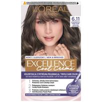 Loreal excellence cool creme farba do włosów - 6.11 ultrapopielaty ciemny blond 192ml