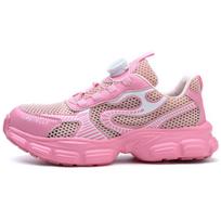 Labor insurance shoes, breathable worker shoes, smash-proof and stab-proof, safety women's shoes 56-2 pink (4.0 Kevlar standard); 35