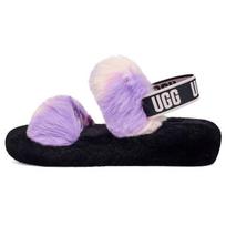 UGG Oh Yeah Šlepetės Dažytos Tie Dye Magnolijos Moteriški Kedai Juodi 1119821-MGNL 37