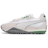 Puma Blktop Rider Nailono Lengvas Audinys Karvės Skaldyta Oda Sintetinės Poroms Lauko Batai Atsparūs Dilimui Kvėpuojantys Žemi Kasdieniai Batai 401440-01 37 white