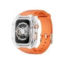 Skaidrus apsauginis dėklas Apple Watch 7, 8, 9 serijoms - iWatch Agent Richard modelis 40MM/41MM (Compatible with Series 9/8/7/6/5/4/SE)