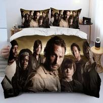Baisus TV The Walking Dead Lincoln patalynės komplektas 3D spausdintas Tinka miegamojo antklodės užvalkalų komplektas su pagalvių užvalkalais Namų tekstilė EU Single(135*200cm)3pcs