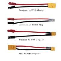 Anderson - XT60XT90 Adapter Cable - XT60 to XT90 Converter - Anderson to Bullet Plug