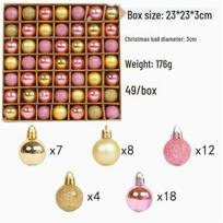 Hong Kong Love Christmas Ornament Set: Creative Painted Hanging Balls for Tree & Party